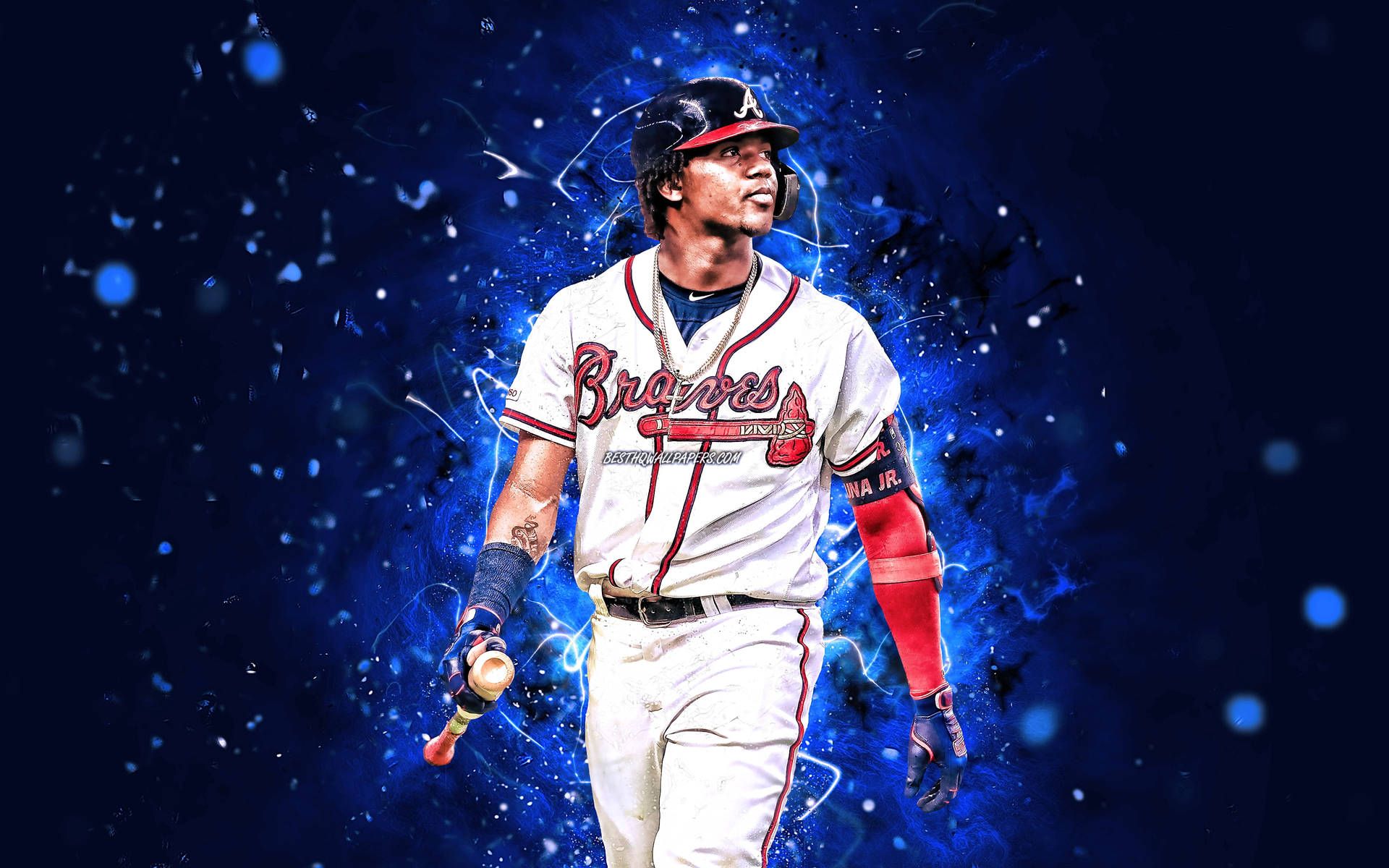 1920x1200 Download Ronald Acuna Jr Blue Wallpaper