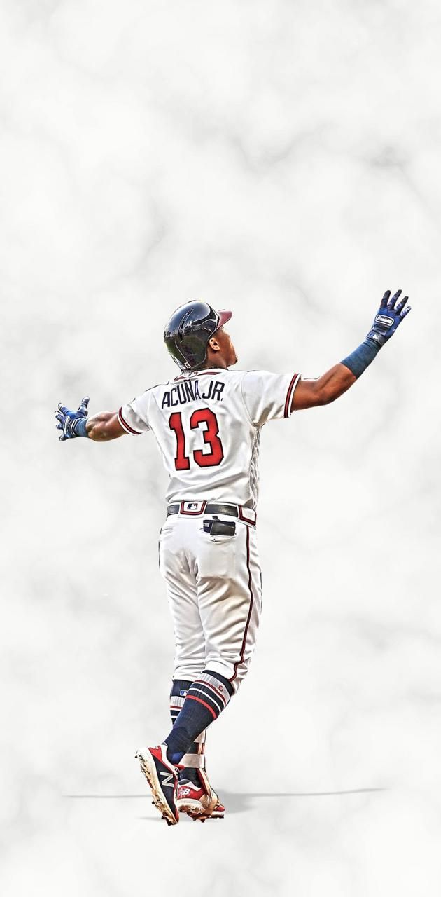 630x1280 Ronald Acuña Jr Braves Wallpaper