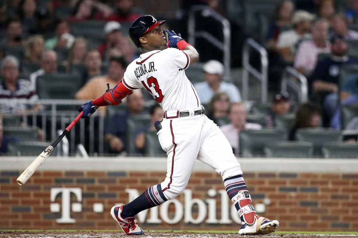 1200x800 Ronald Acuna Jr. Good Swing Wallpaper