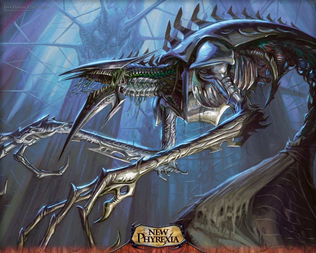 1280x1024 New Phyrexia Gitaxias, Core Augur