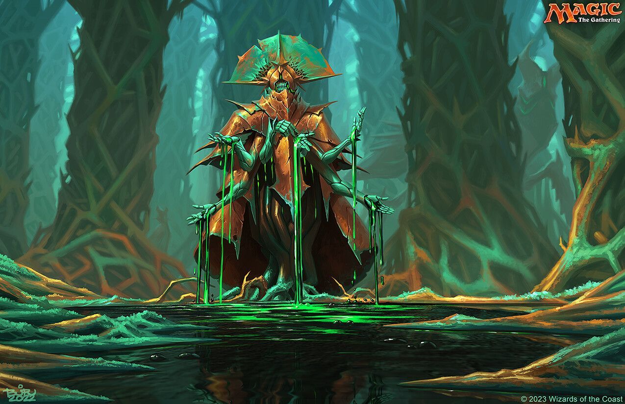 1275x825 Venerated Rotpriest MtG Art