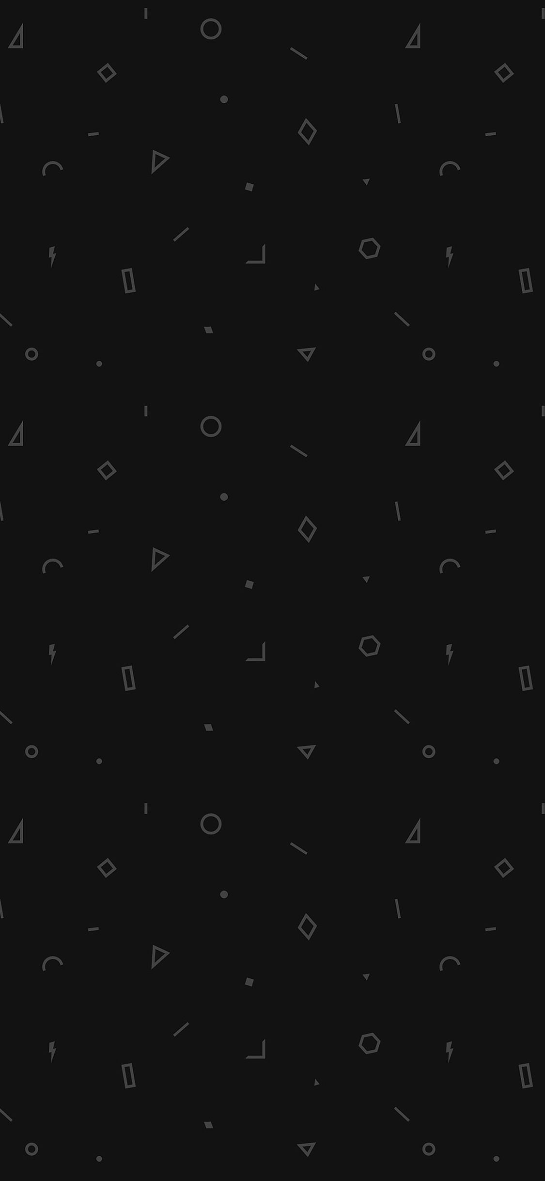 1125x2436 Minimal Geometry Dark
