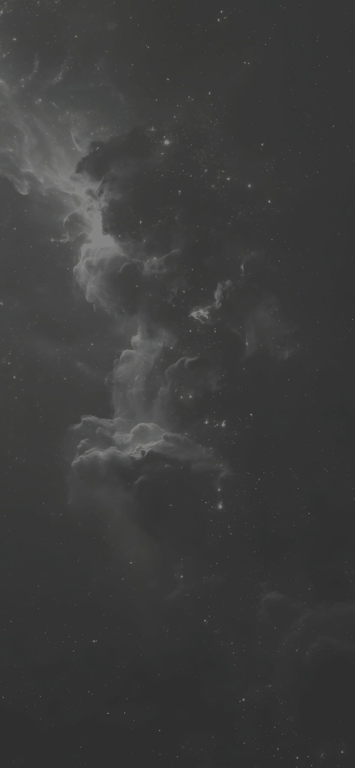 1183x2560 Black & White Galaxy Wallpaper
