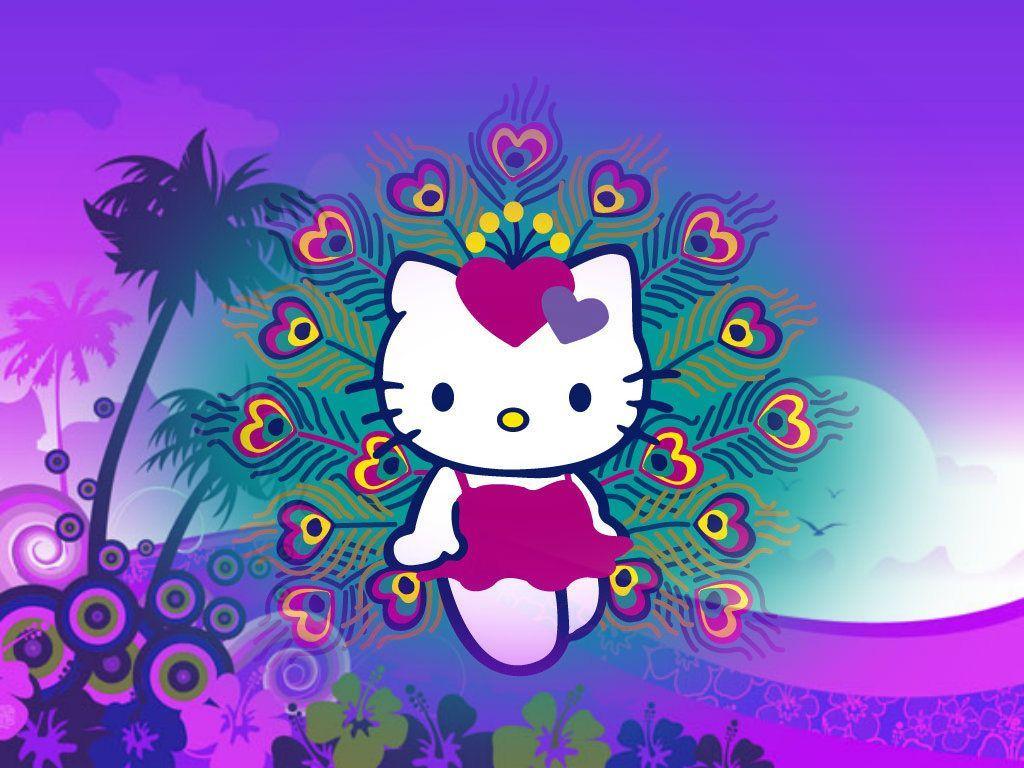 Pretty purple  Hello kitty backgrounds Hello kitty wallpaper Hello kitty  pictures