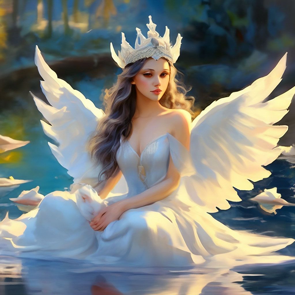 1024x1024 The swan princess, very gentle