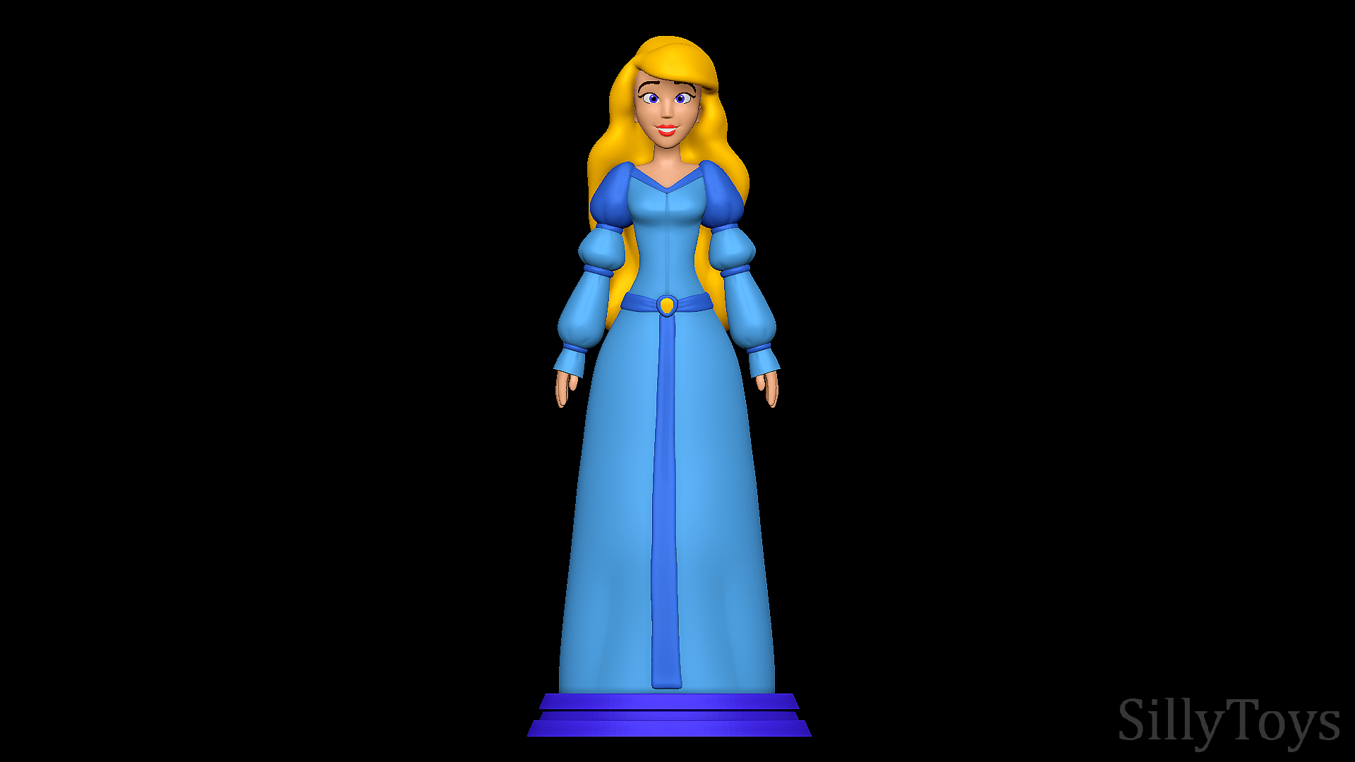 1920x1080 3D file Princess Odette Swan