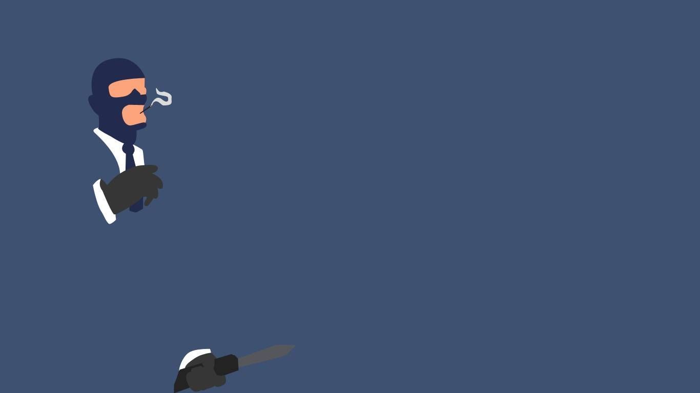 1366x768 Team Fortress 2 Spy Wallpaper
