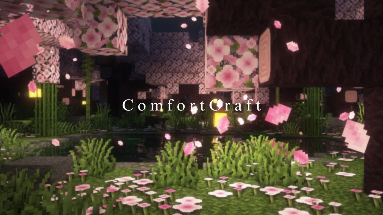 1280x720 Minecraft Cherry Blossom Forest Ambience 4 Hours w/ C418 Music