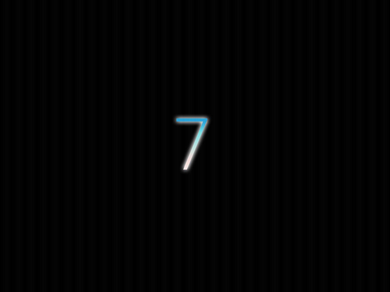 1600x1200 Number 7 Wallpaper