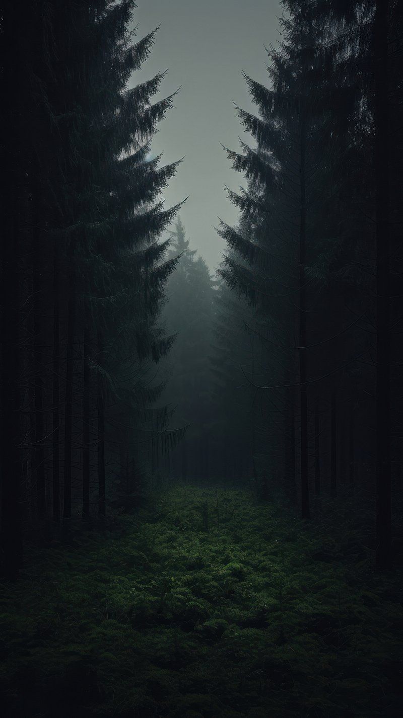 800x1427 Dark aesthetic meadow wallpaper