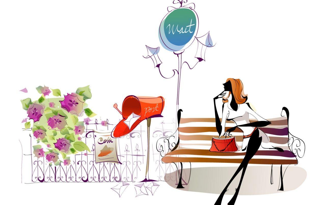 1280x804 Waiting Postcard wallpaper. Waiting Postcard