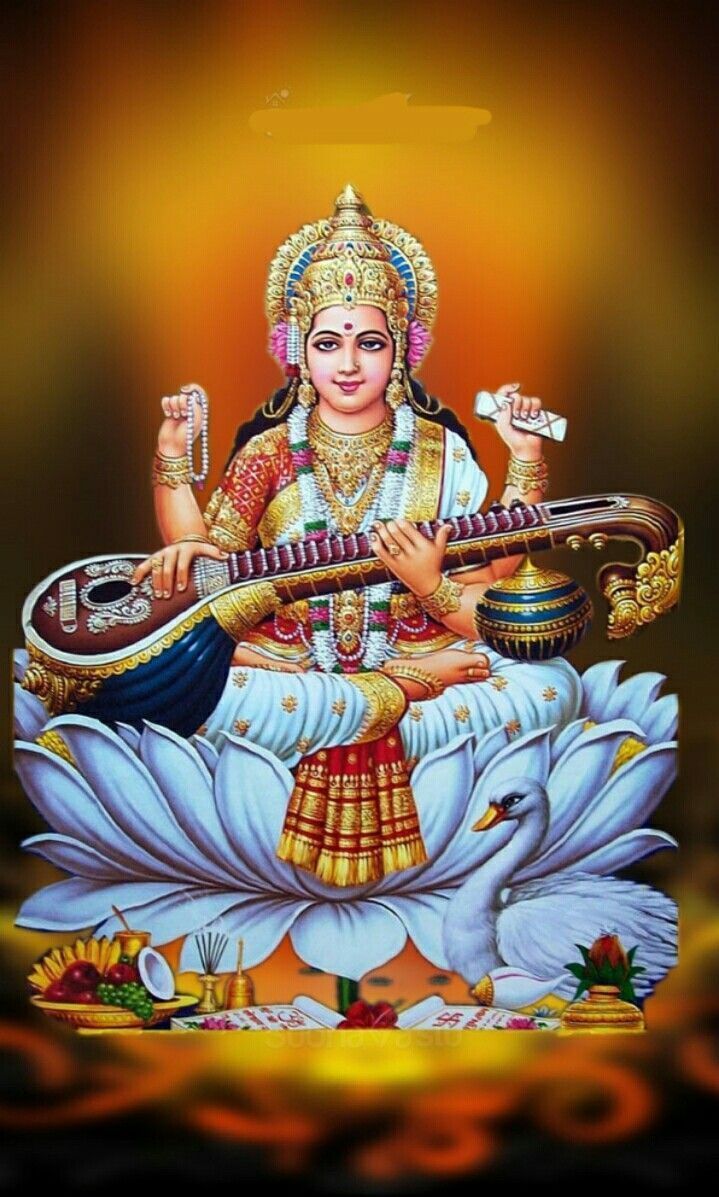 719x1197 saraswati goddess, lord, laptop, hindu