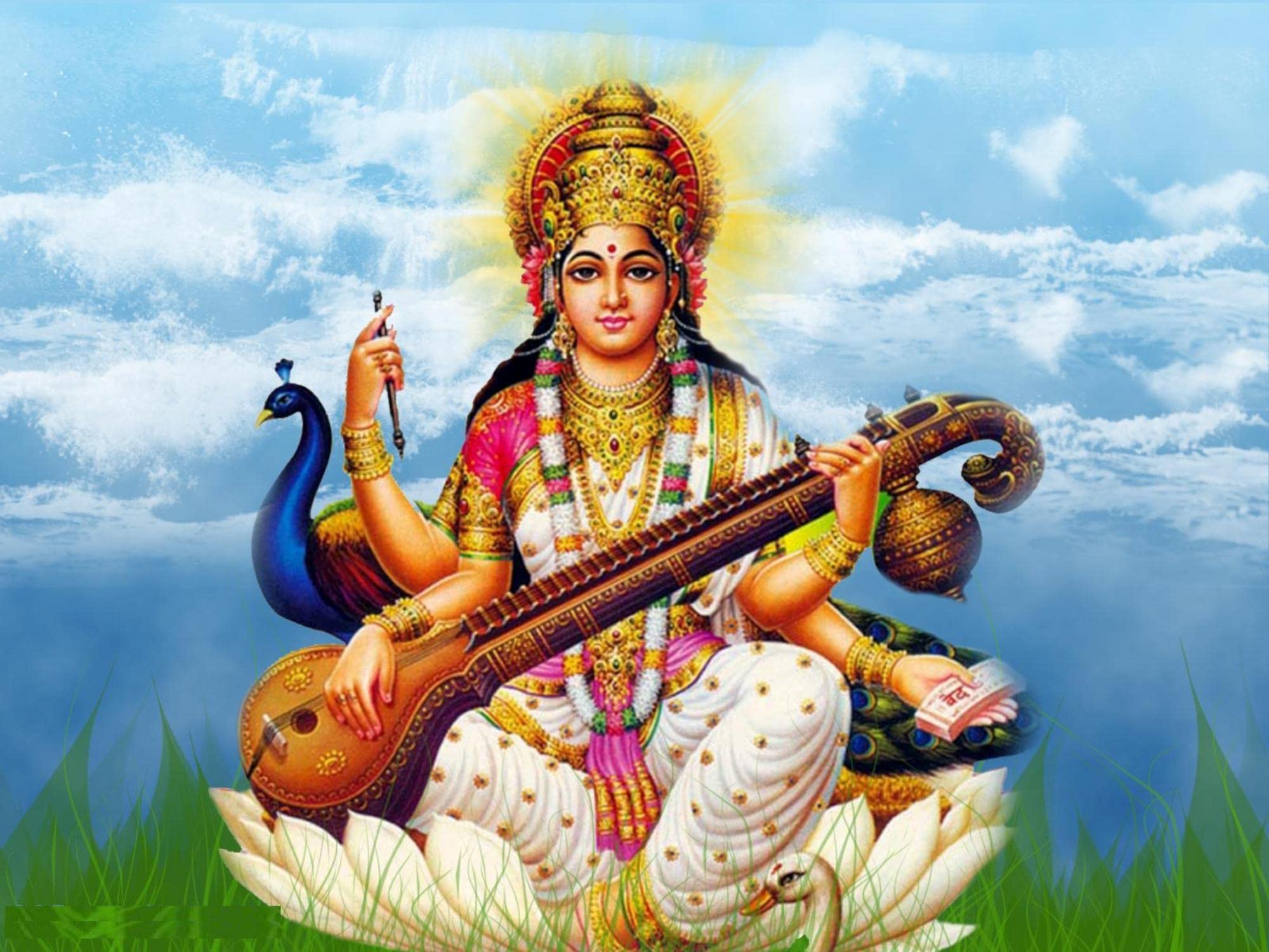 2000x1500 Everlane Hindu Goddess Saraswati Maa
