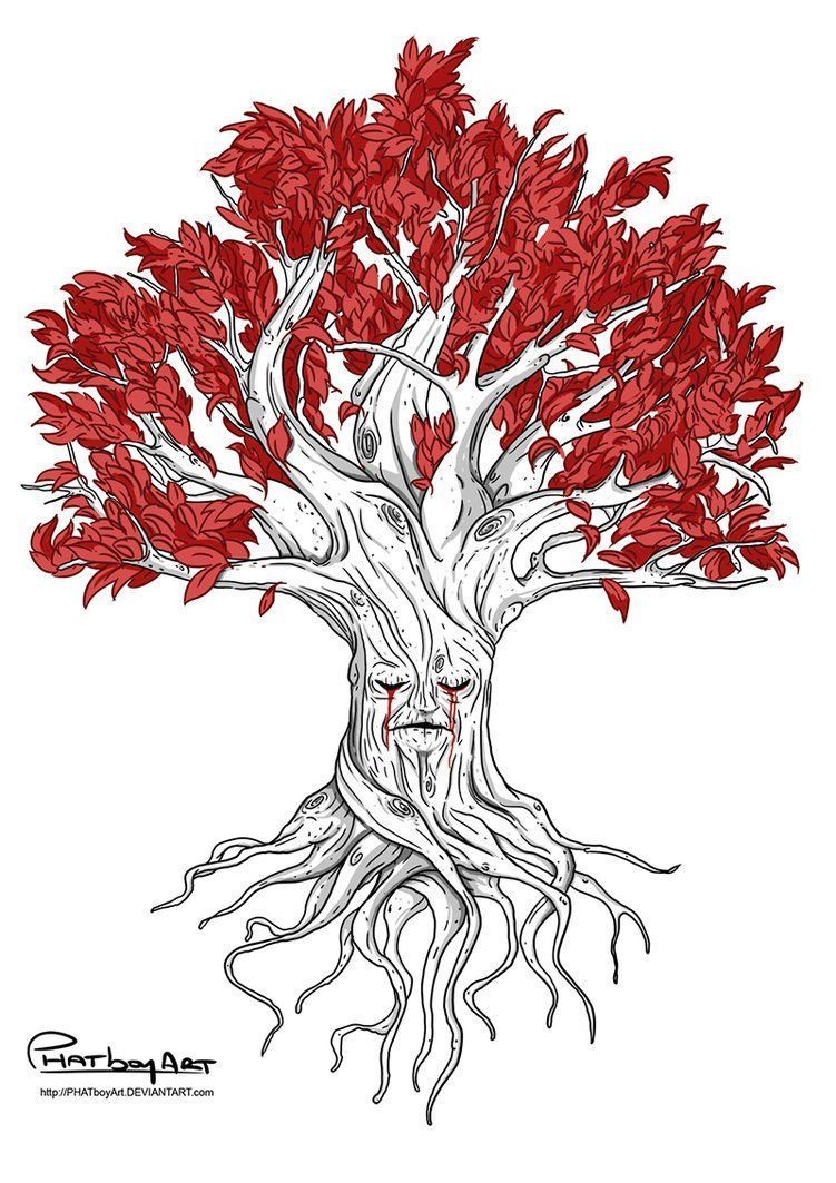 751x1063 Weirwood Godswood Tree