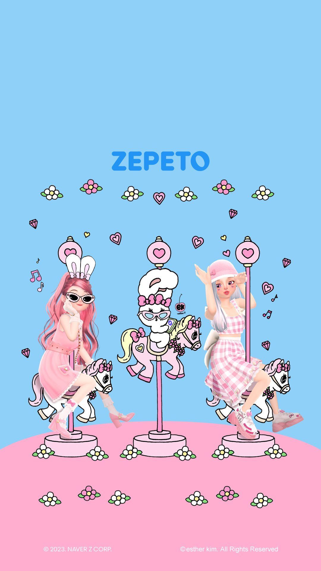 1080x1920 Esther Bunny x ZEPETO Collaboration