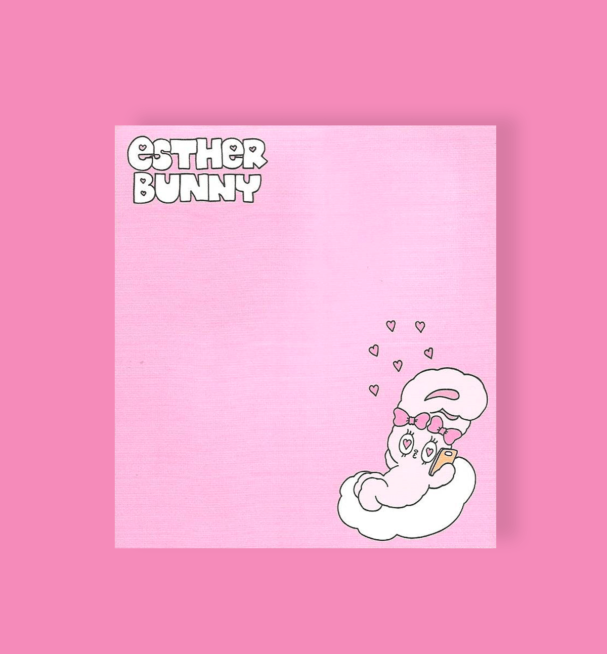 1200x1293 Esther Bunny Memopad [On The Phone]