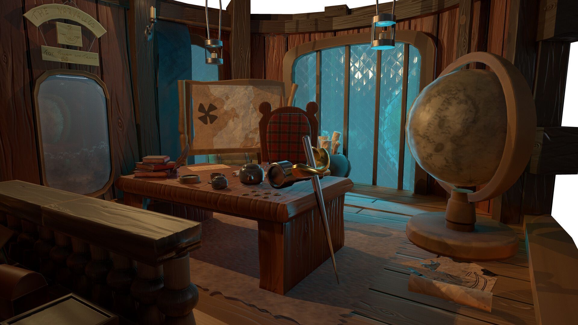 1920x1080 Pirate Cabin