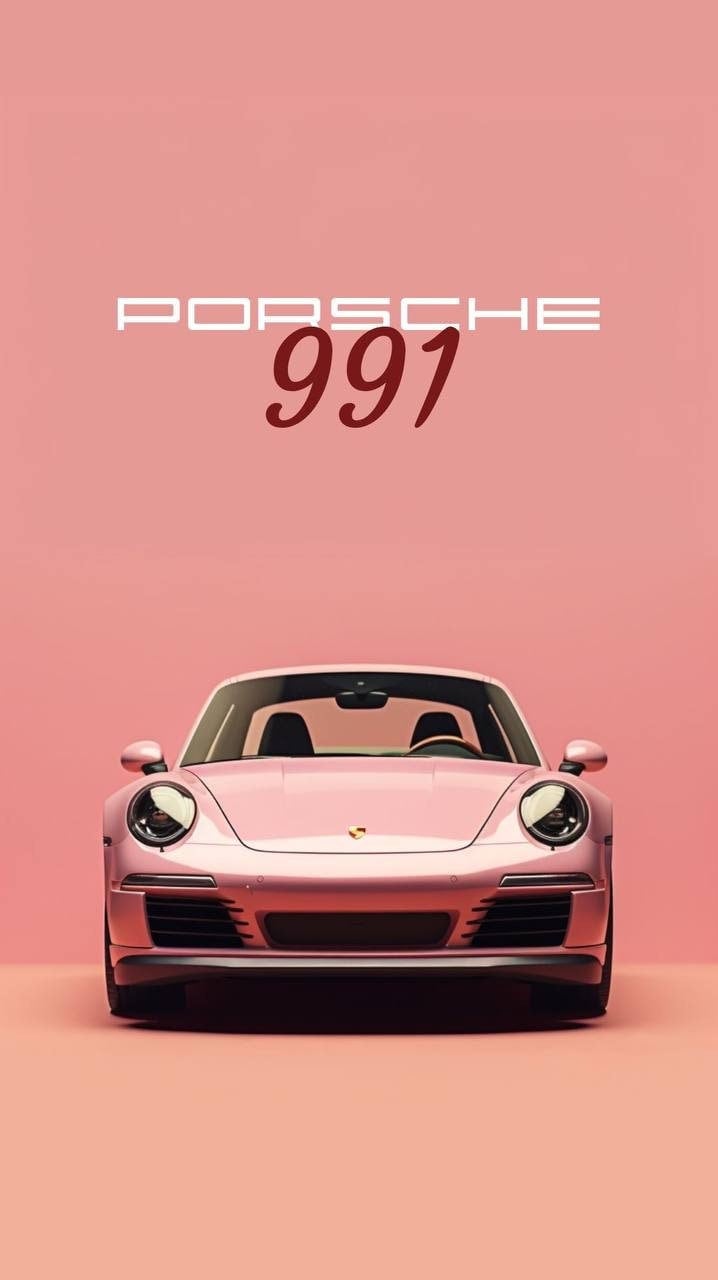 718x1280 Pink Porsche 991 Wallpaper, Digital