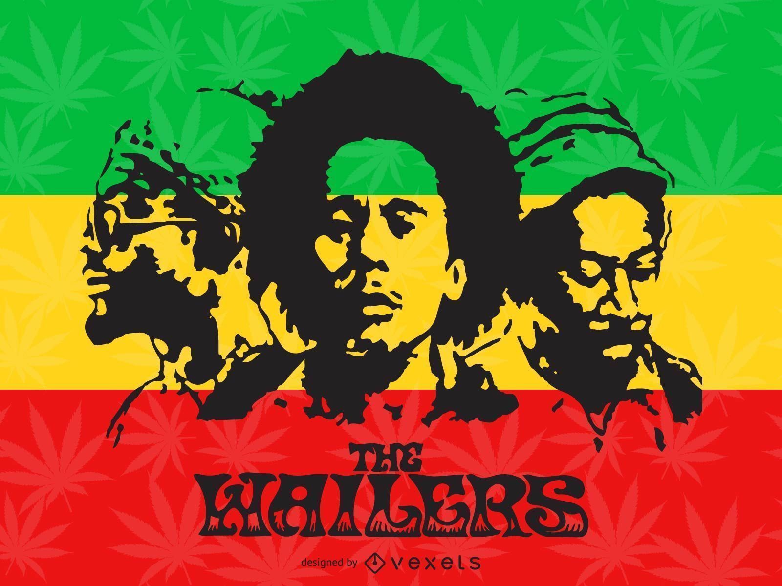 1600x1200 Jamaican Reggae Illustration Design