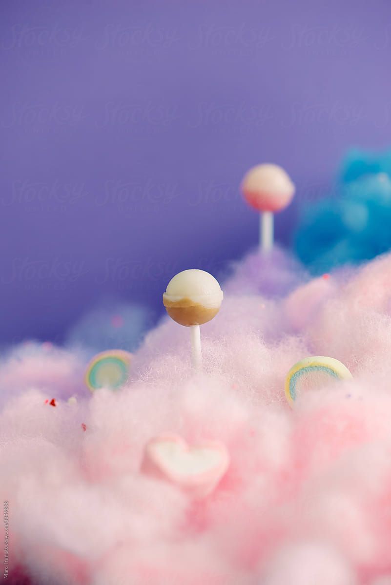 801x1200 Sweet Purple Lollipop Candy World