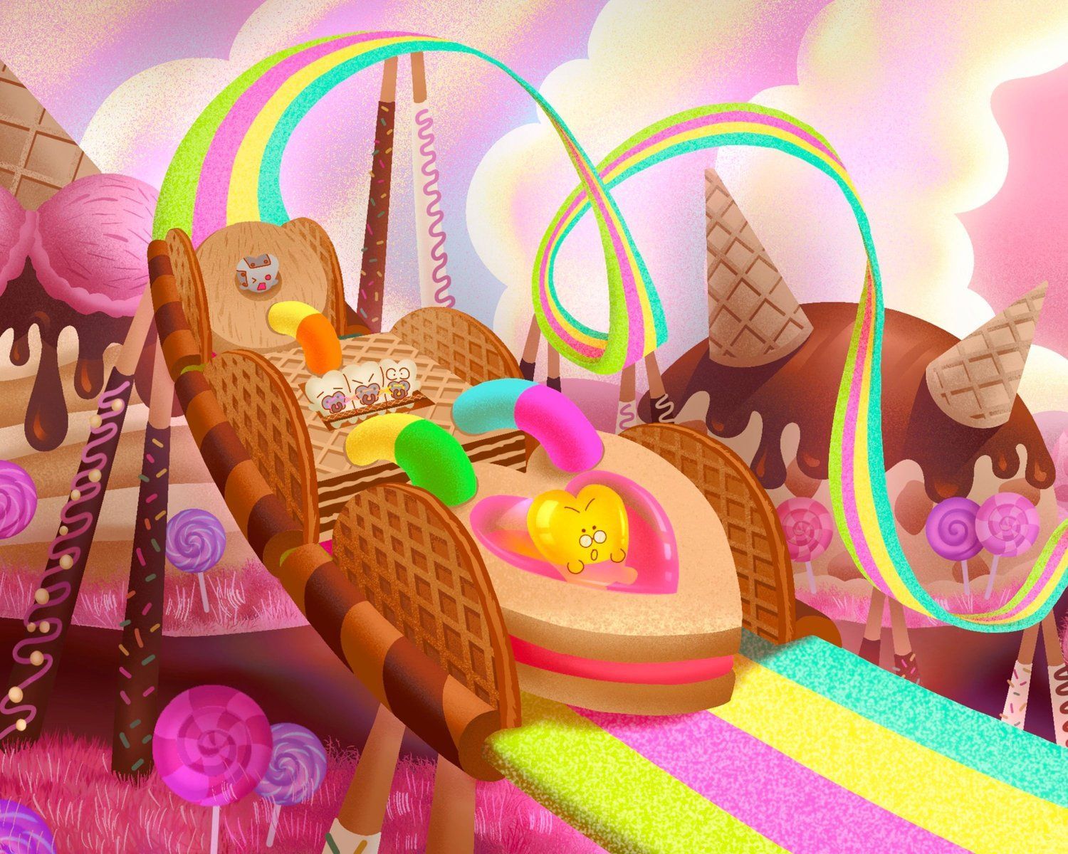 1500x1200 Candy Coaster' Open Edition Giclee
