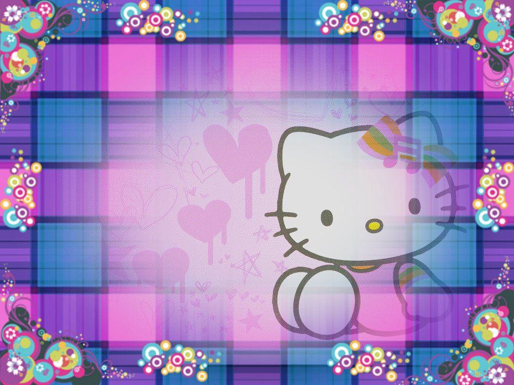 1024x768 Free Purple Hello Kitty Wallpaper For Android