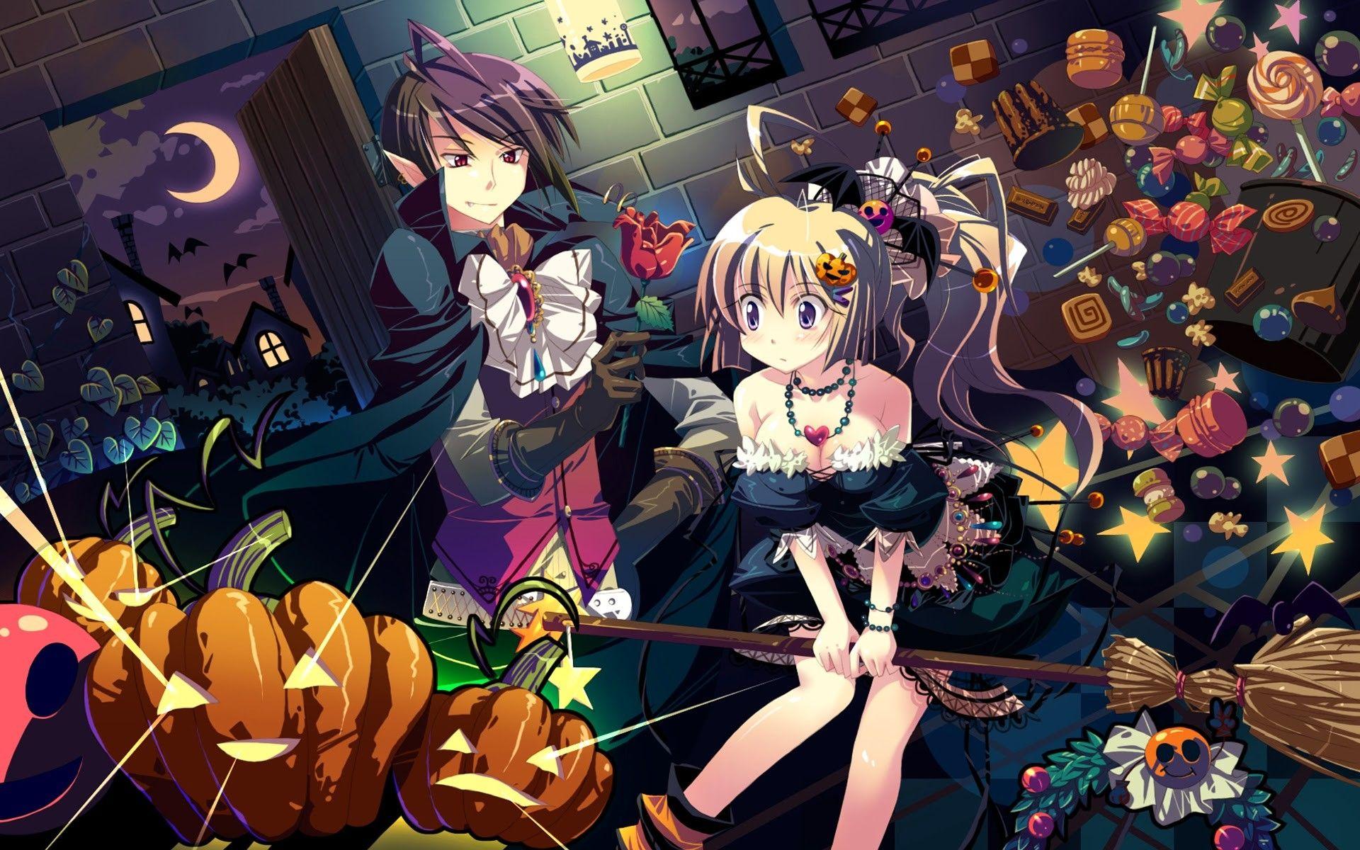 Anime Halloween Pumpkin Wallpapers Top Free Anime Halloween Pumpkin Backgrounds Wallpaperaccess