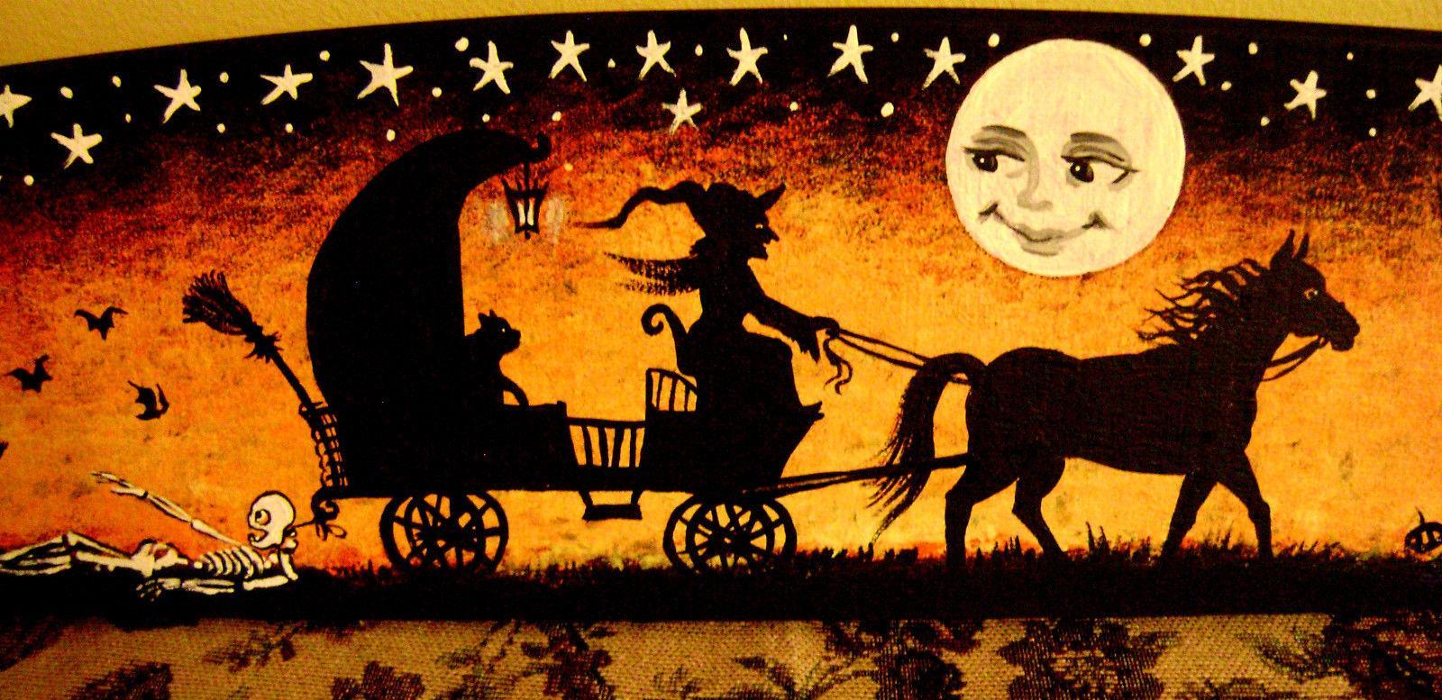 1600x777 Vintage Halloween Owl Wallpaper