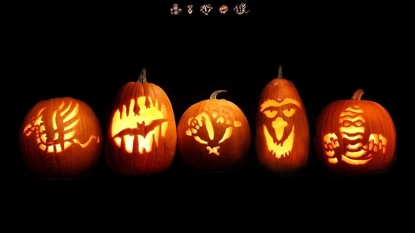1366x768 Download wallpaper 1366x768 halloween, holiday, pumpkin