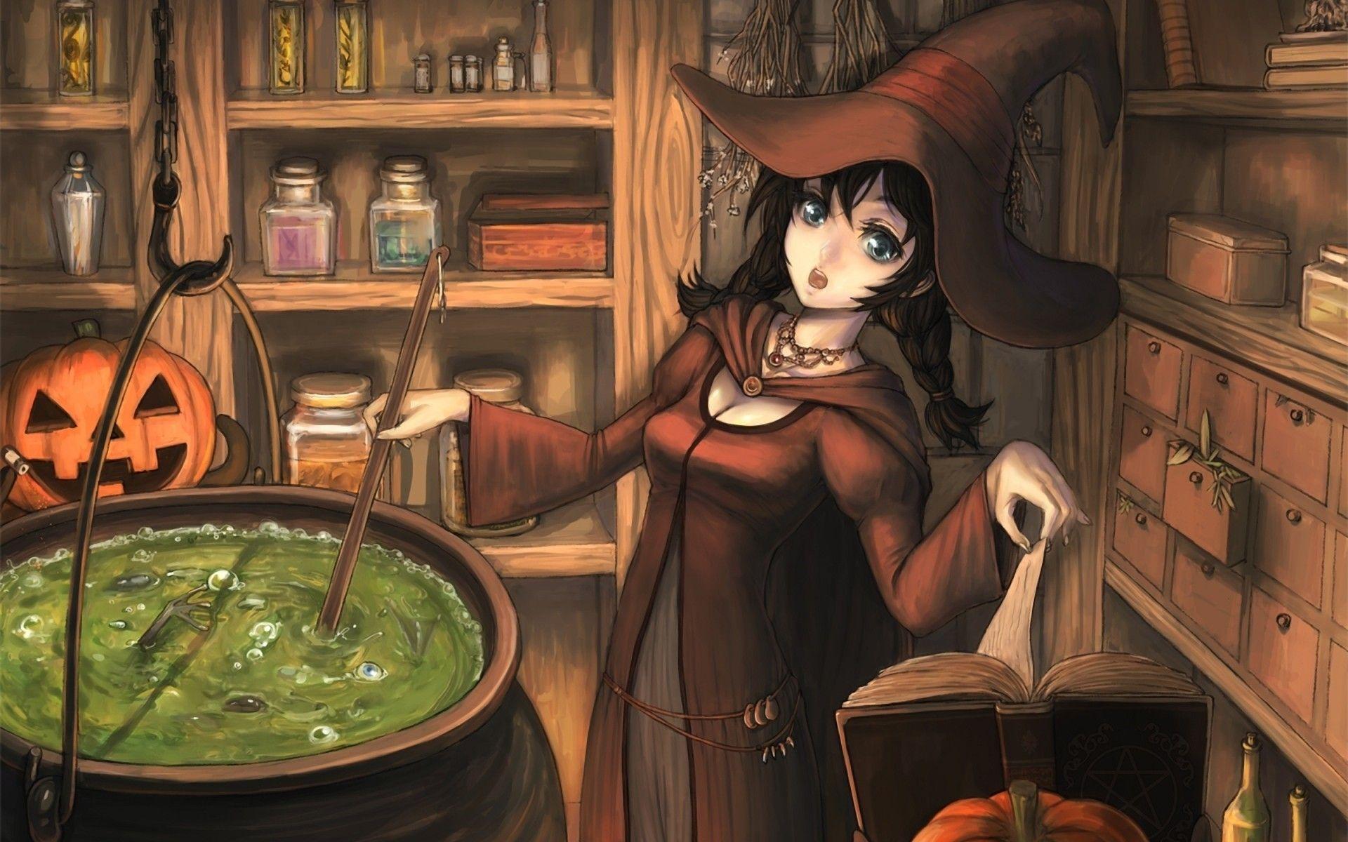 1920x1200 Anime Halloween Wallpaper