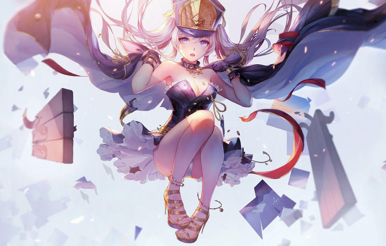 1332x850 Wallpaper lights, girl, vocaloid .anime.