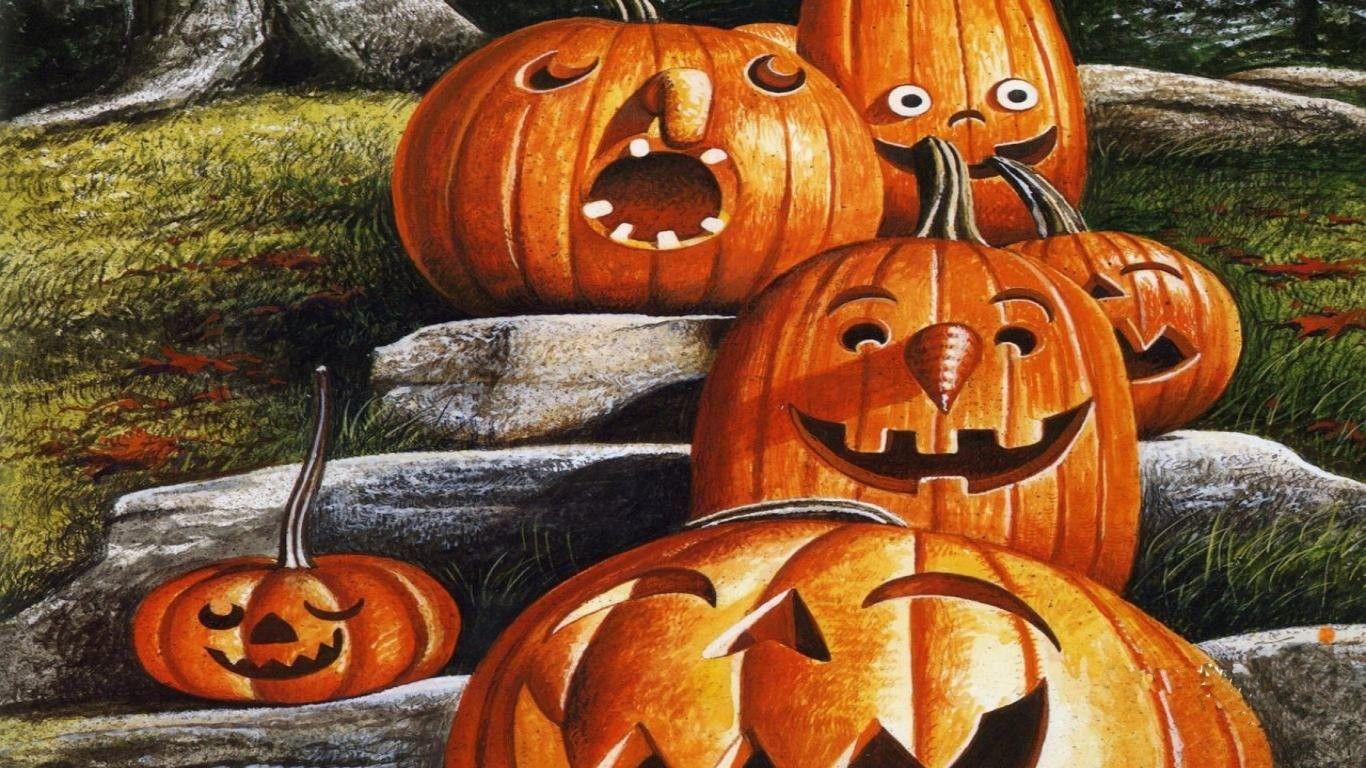 1366x768 Happy Halloween Wallpaper September 2012 for Fun Halloween