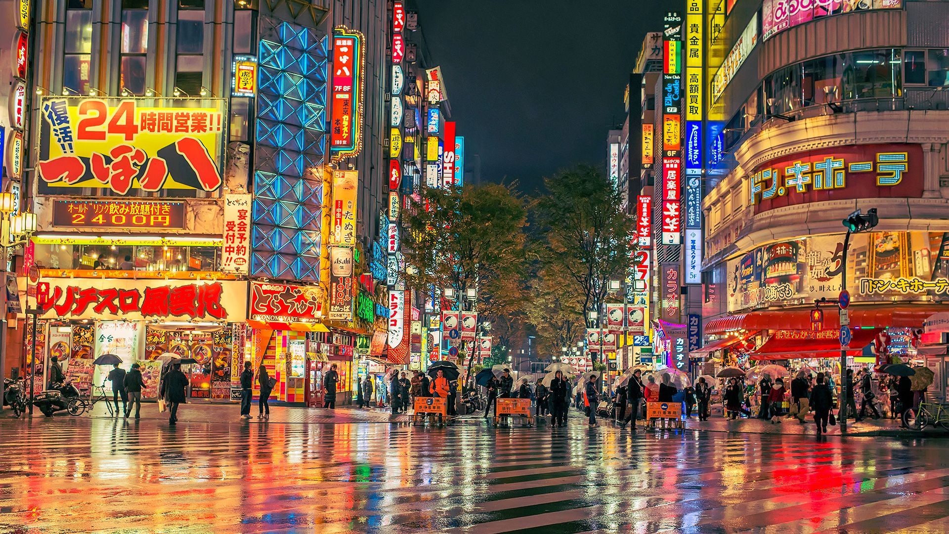 1920x1080 sizes. Kabukicho, Rainy Night