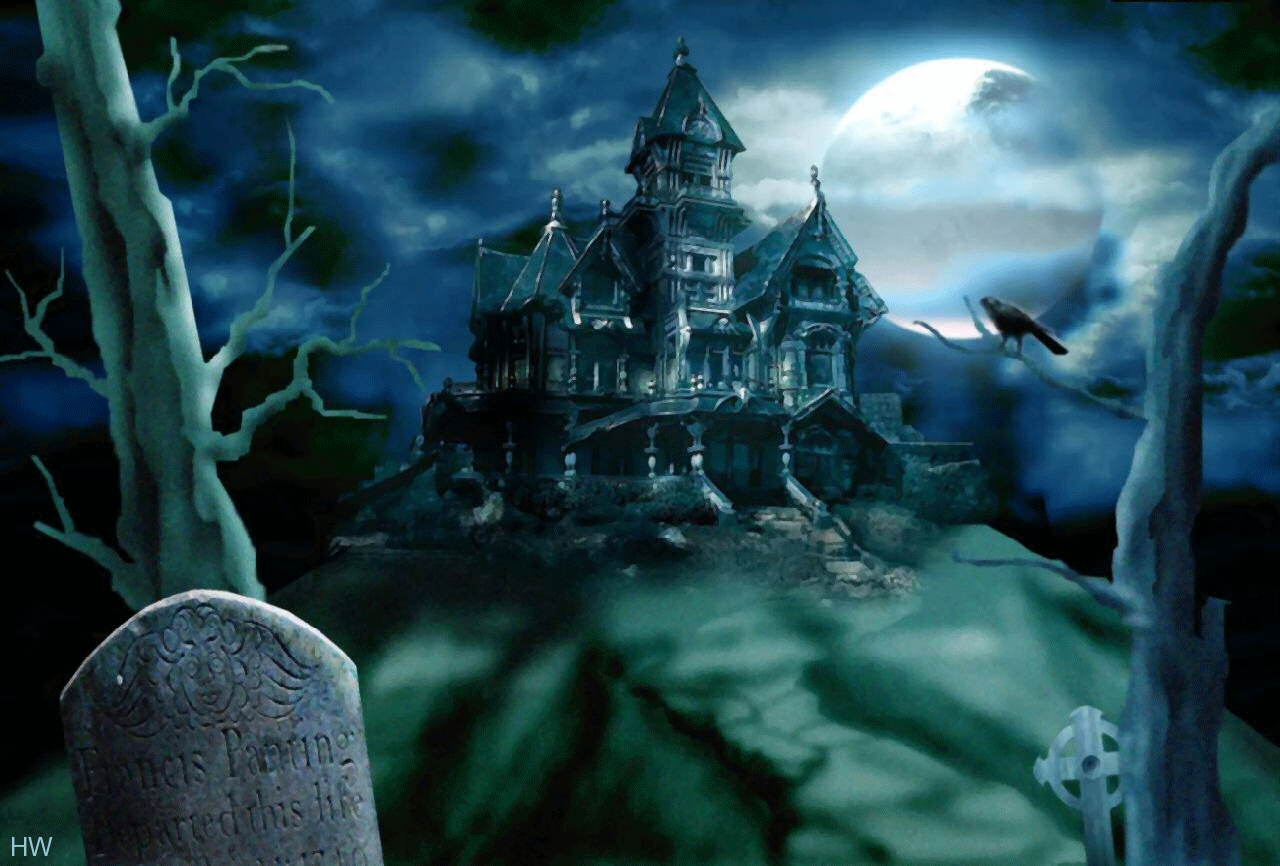 1280x866 3D Halloween Wallpaper