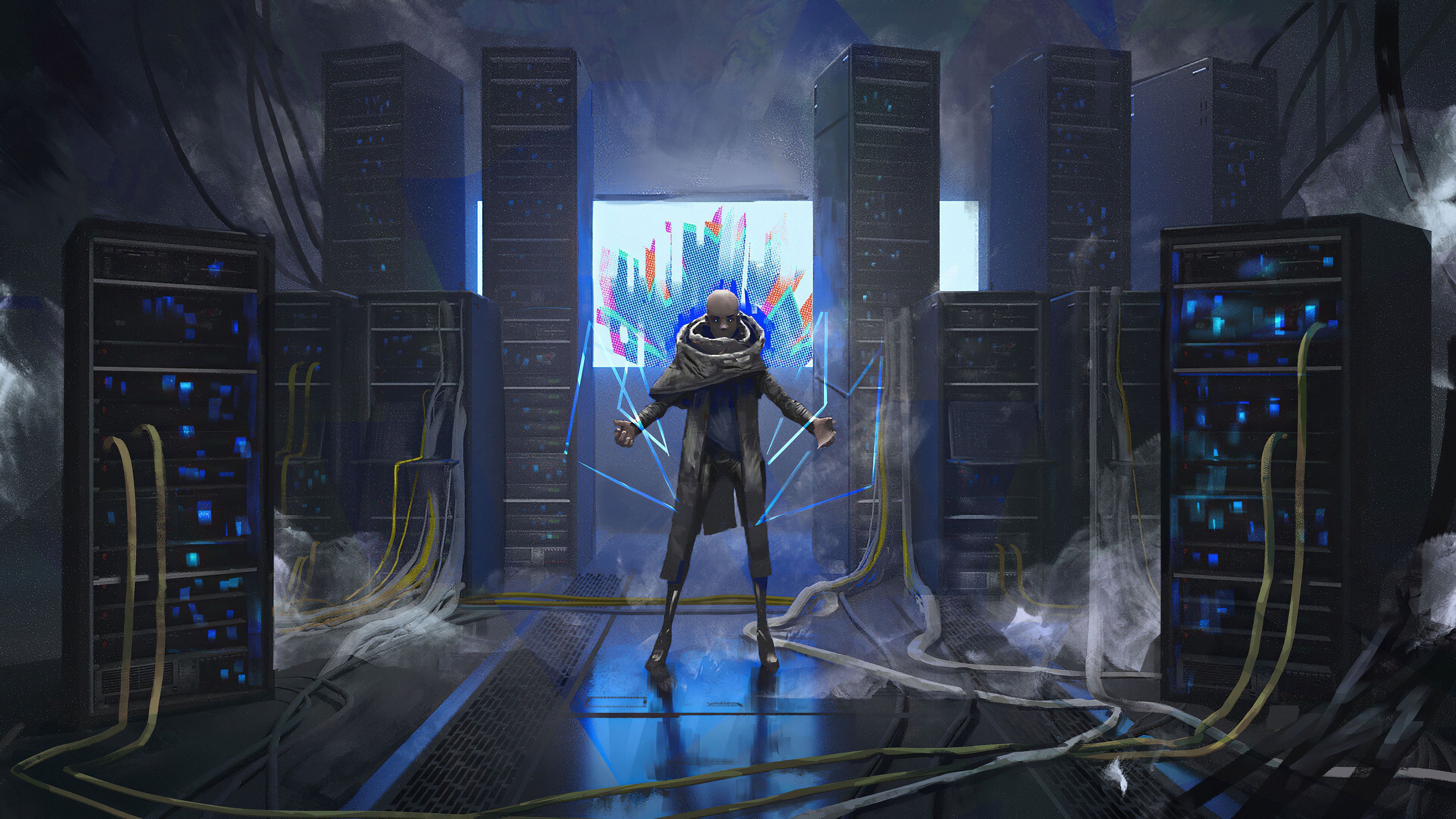 3840x2160 Hack The World 4k Wallpaper
