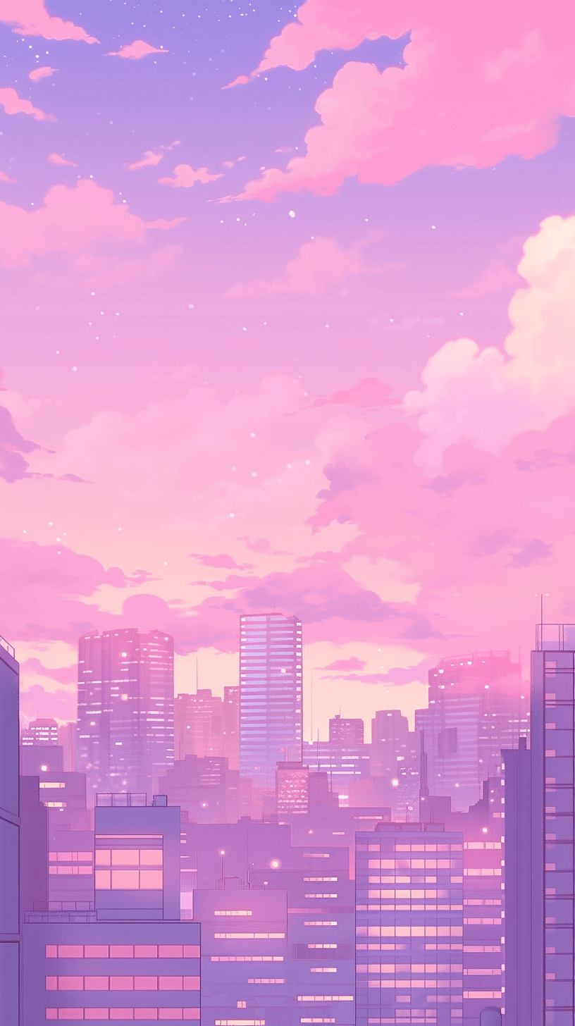 816x1456 Lofi Anime Phone Wallpaper