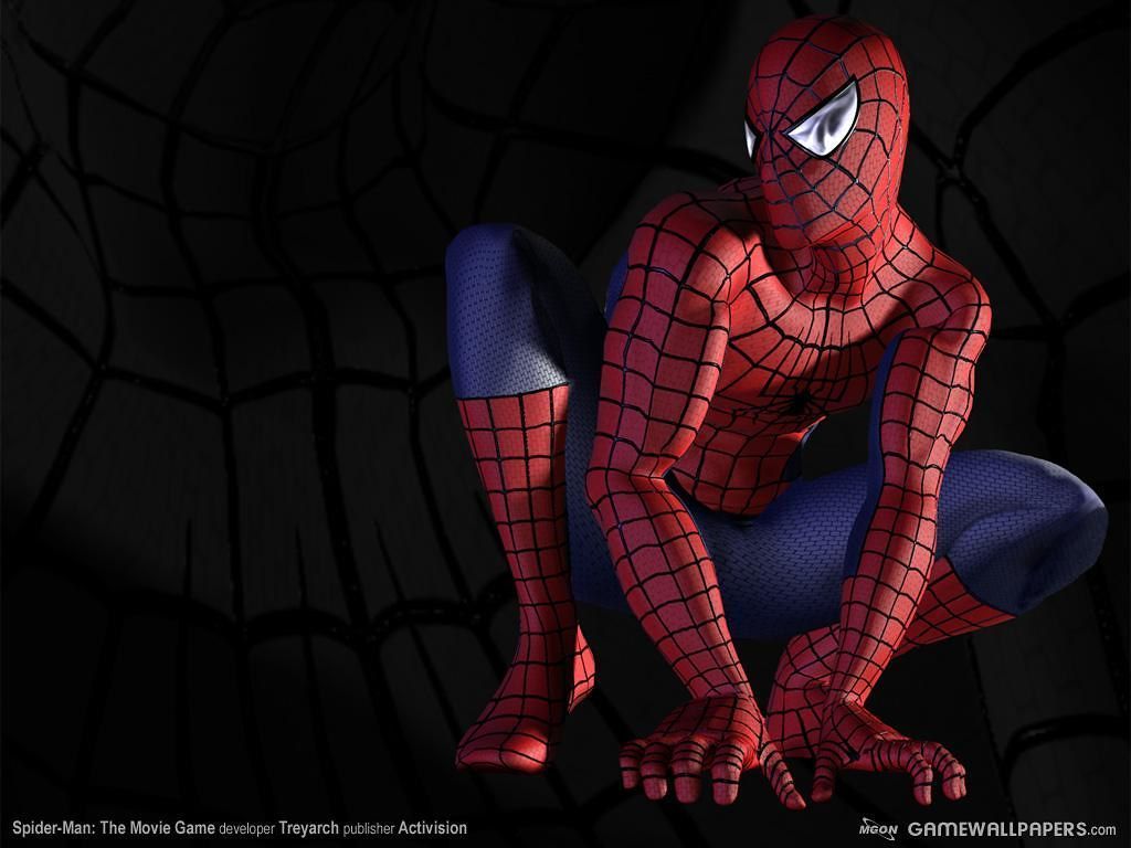 1024x768 3D Spiderman Wallpaper