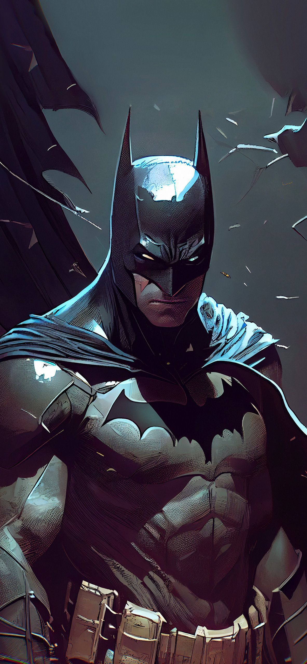 1183x2560 DC Batman Art Wallpaper