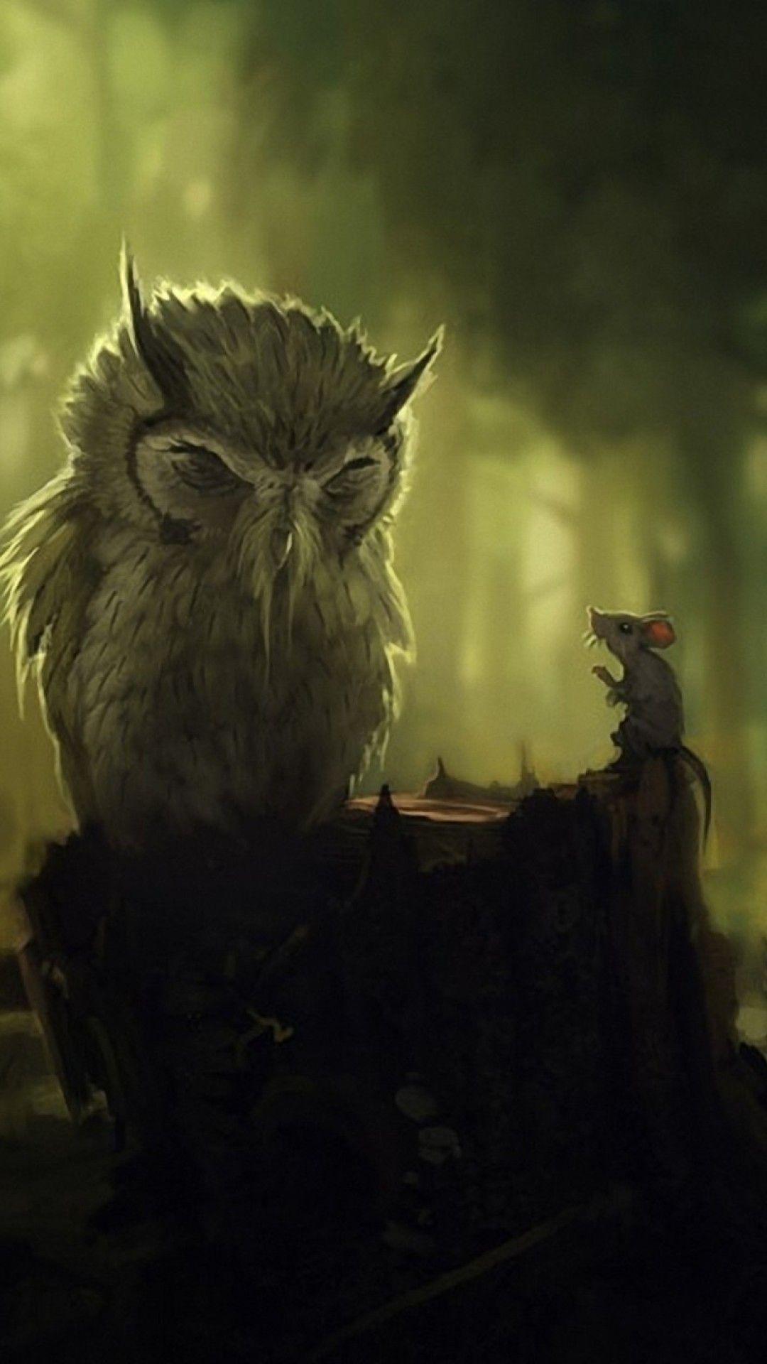 1080x1920 Owl iPhone Wallpaper