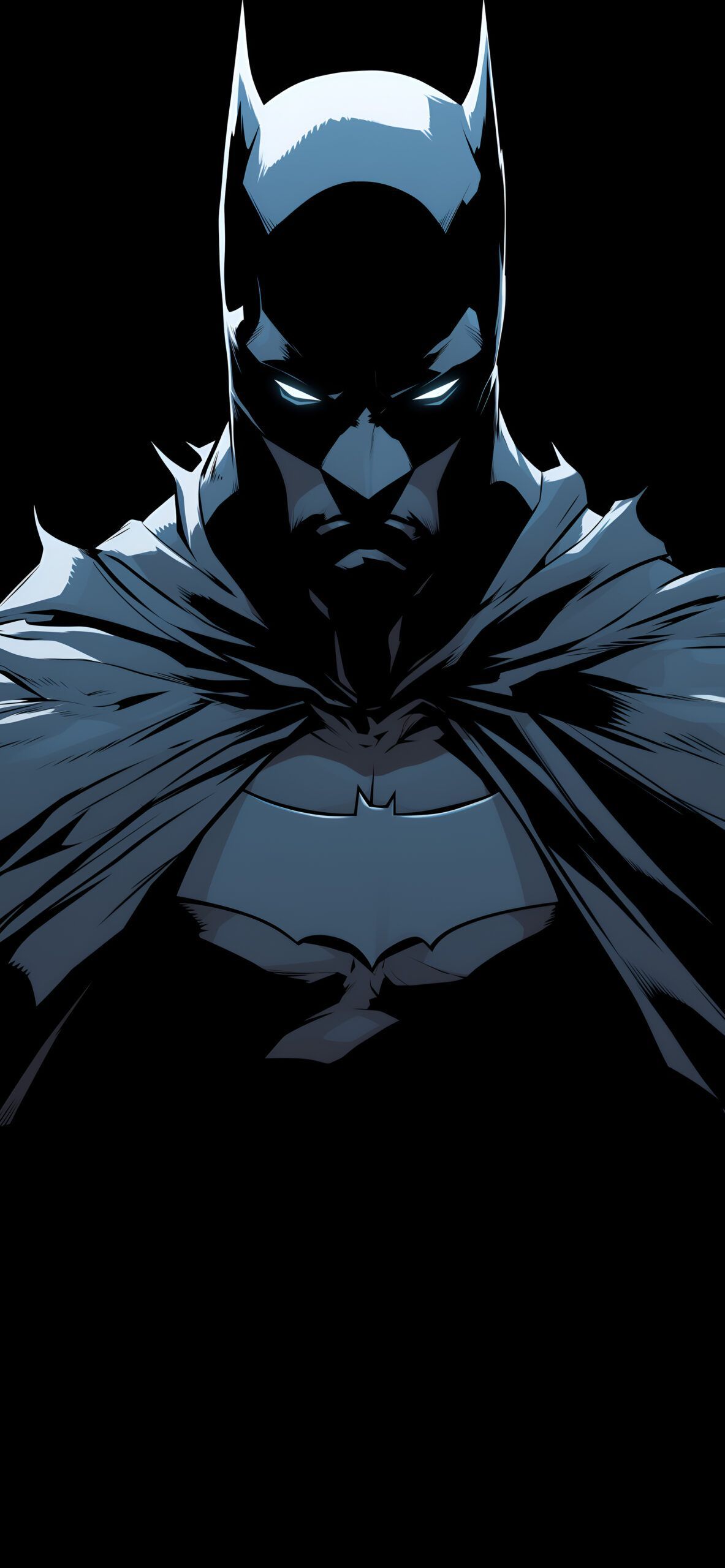 1183x2560 Batman Dark Aesthetic Wallpaper