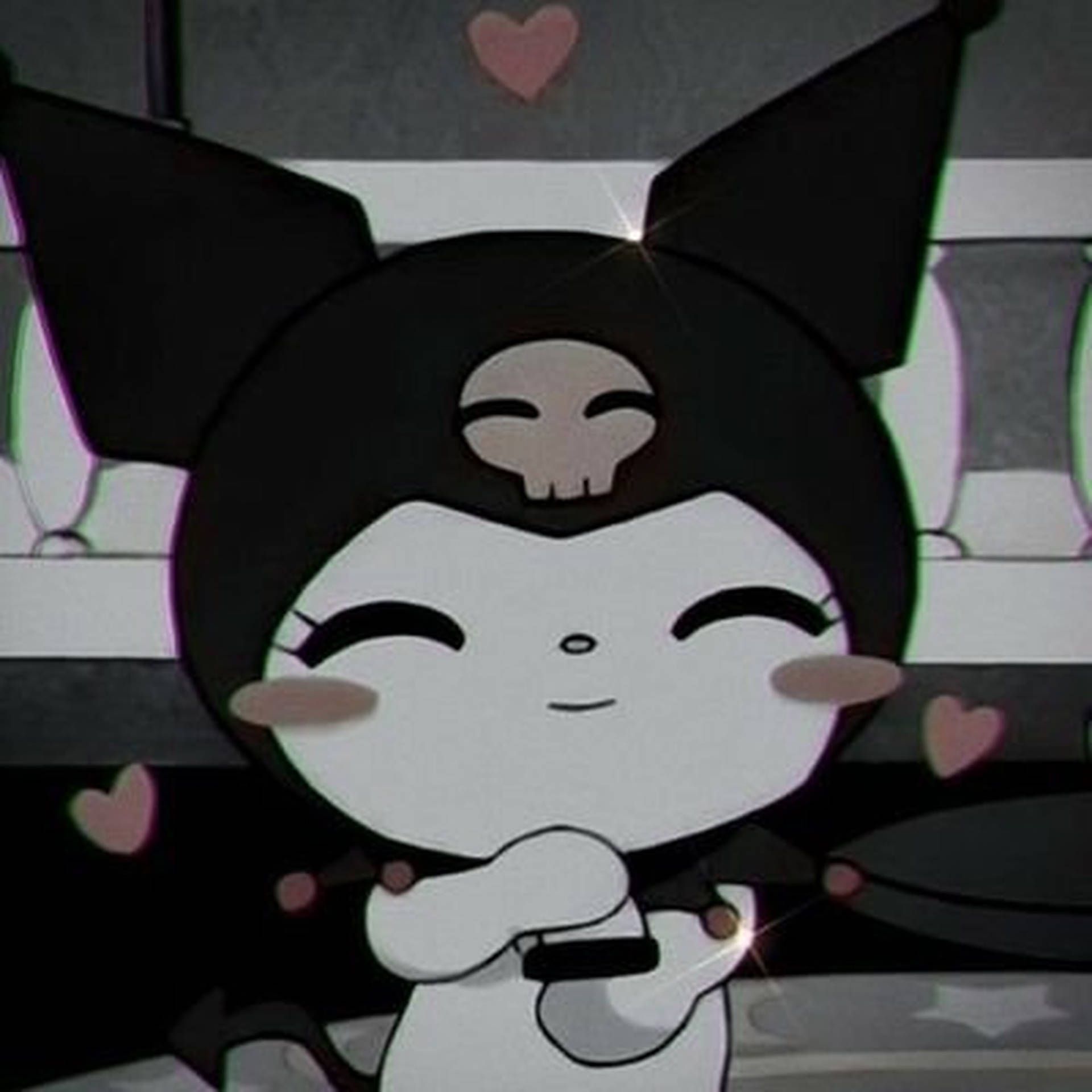 1920x1920 Emo Hello Kitty Kuromi PFP Wallpaper
