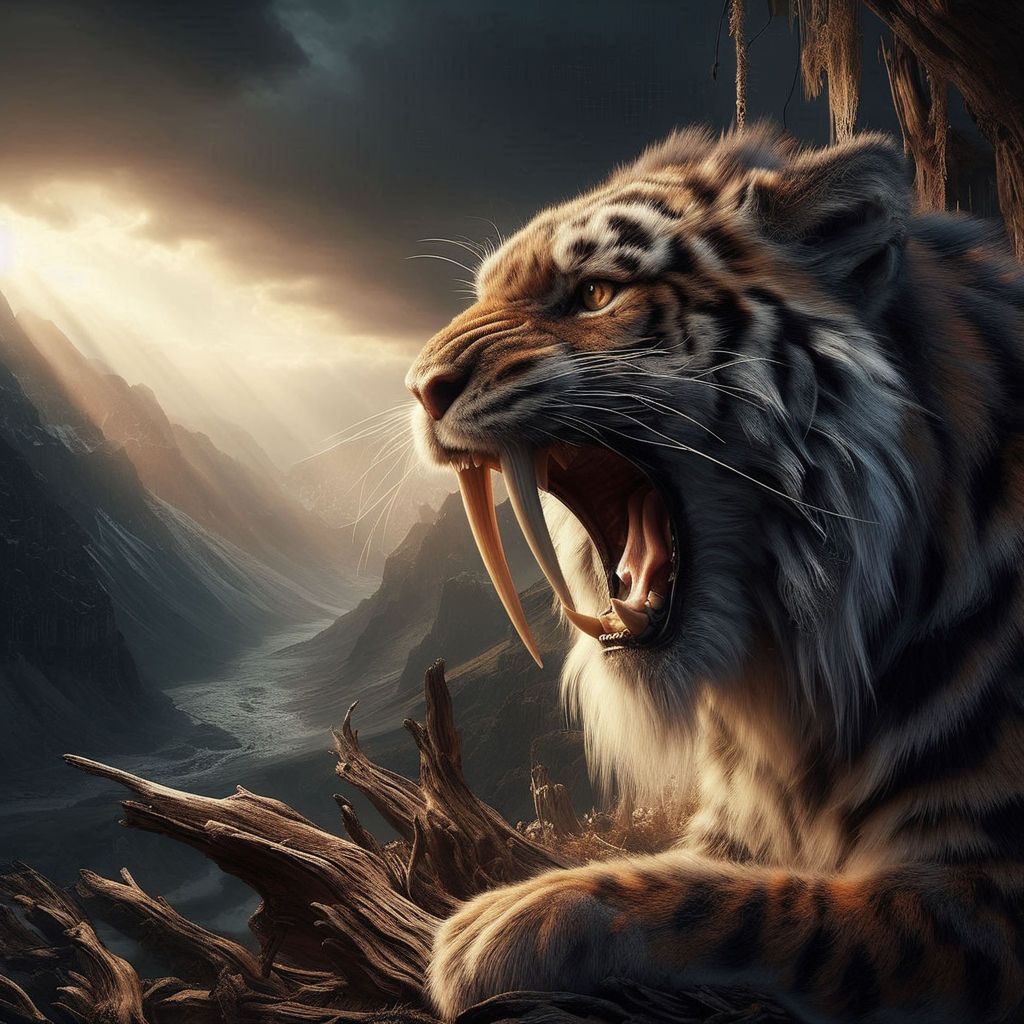 1024x1024 Saber Toothed Tiger