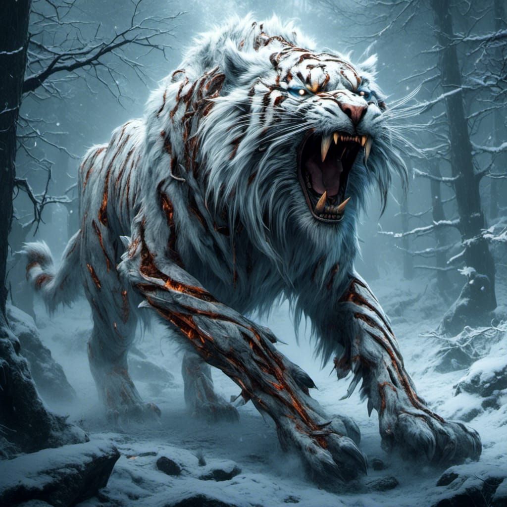 1024x1024 Saber tooth tiger Generated