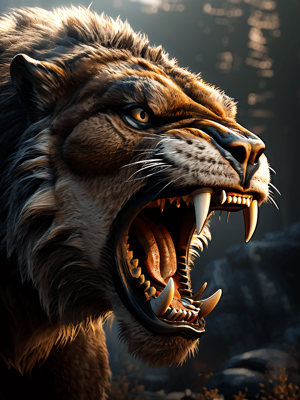 960x1280 Saber Toothed Cat, Smilodon