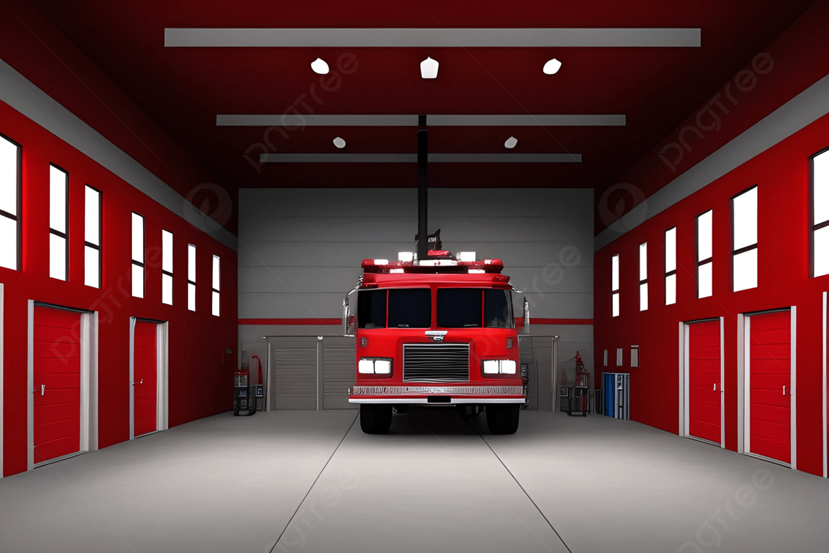 1200x800 Fire Station With Garage For Red