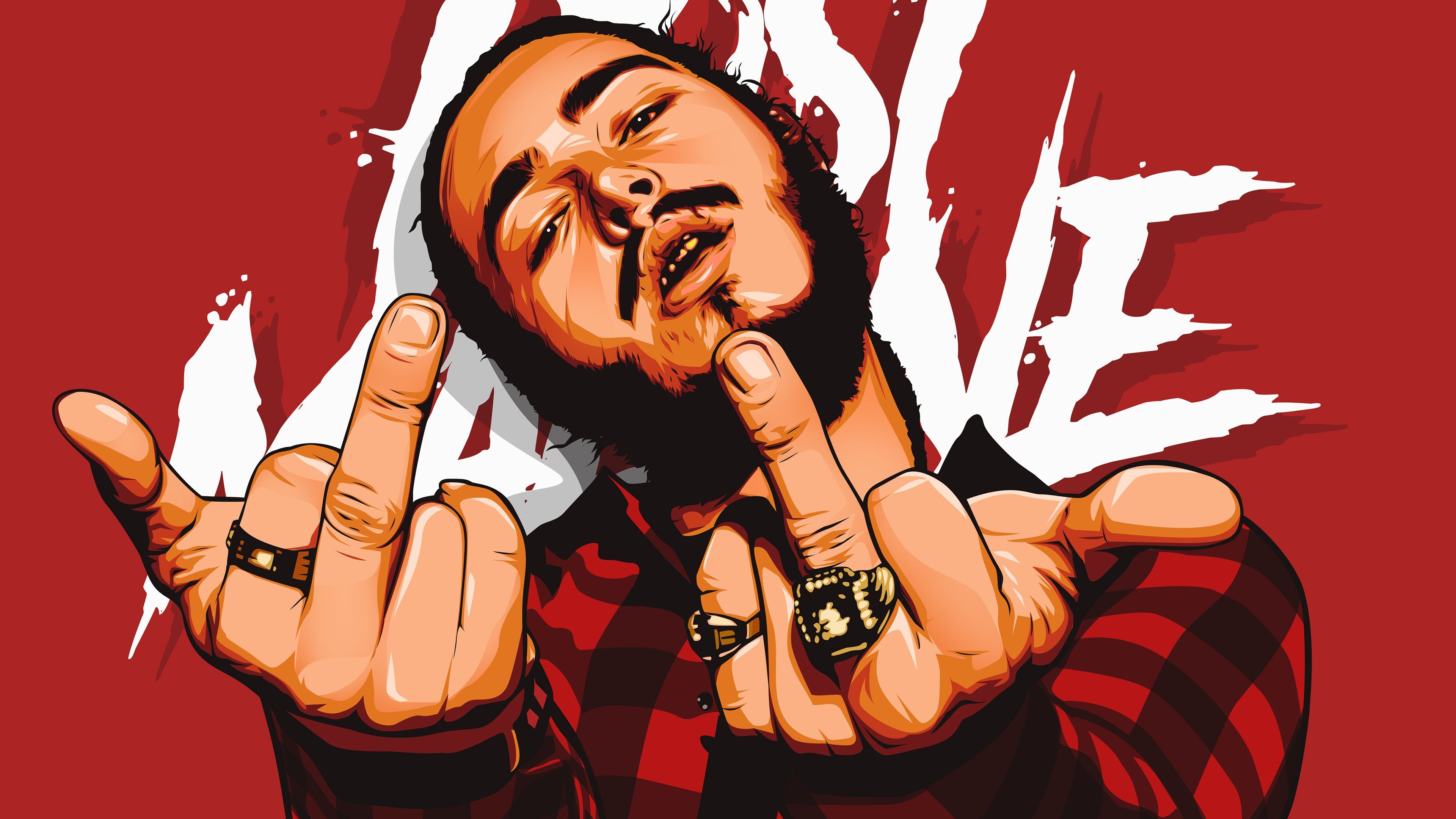 3840x2160 Post Malone 2019 Wallpaper