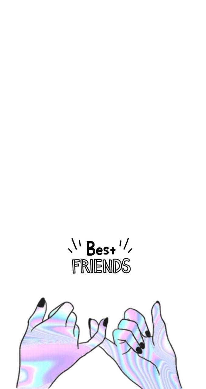 677x1280 Download Technicolor Best Friends Hands