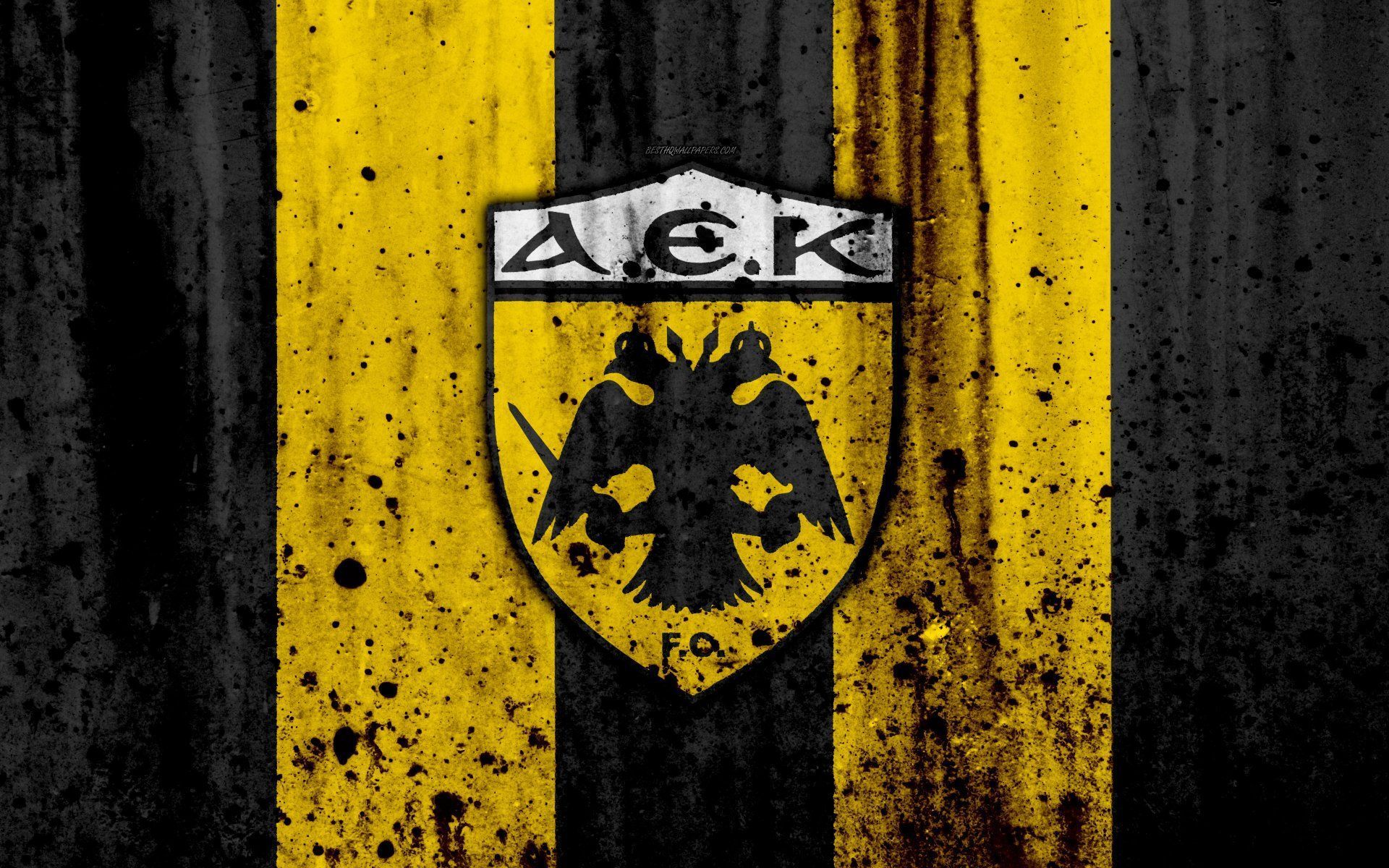 1920x1200 Download Emblem Logo Soccer AEK Athens