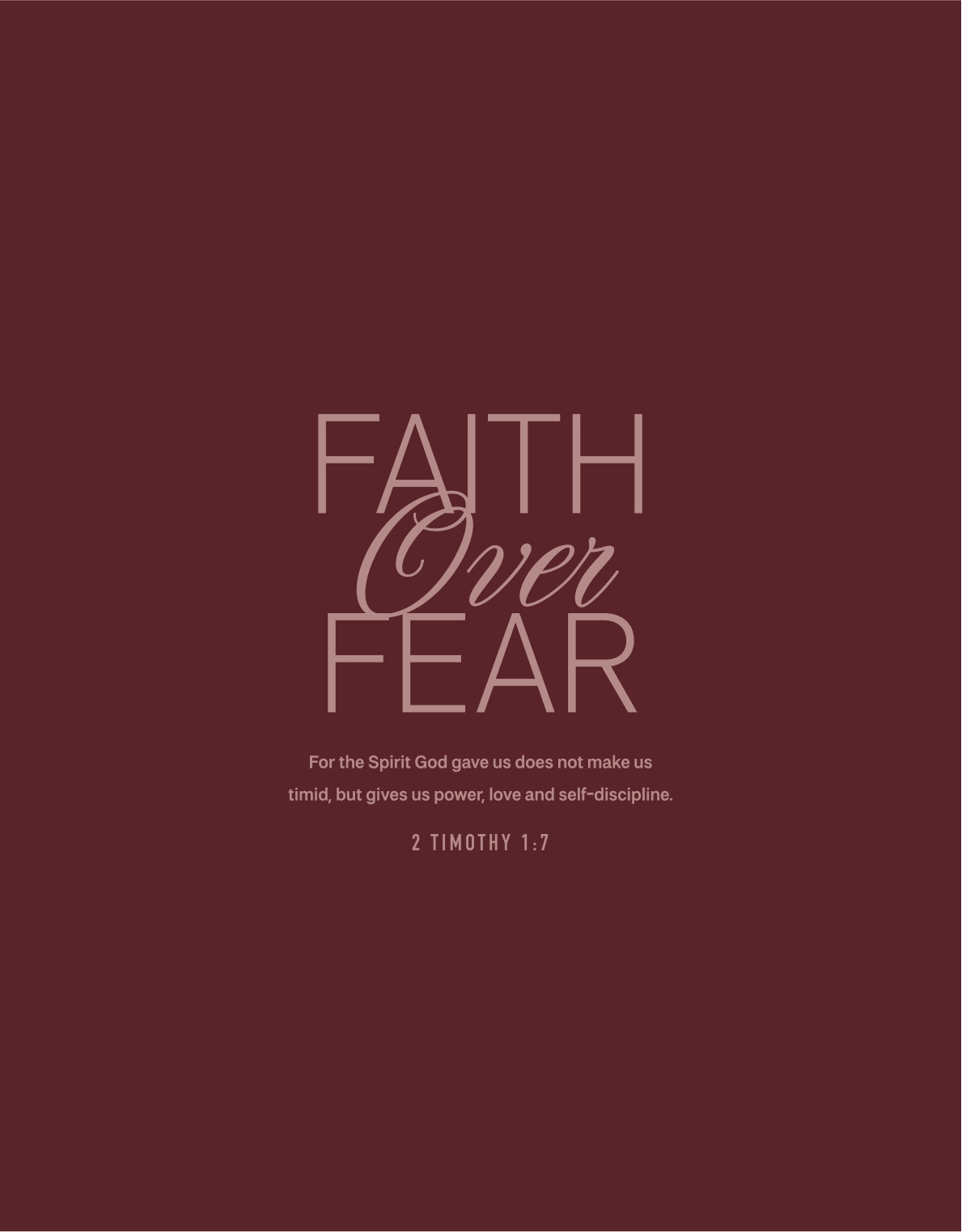 1189x1523 Faith Over Fear Script T Shirt