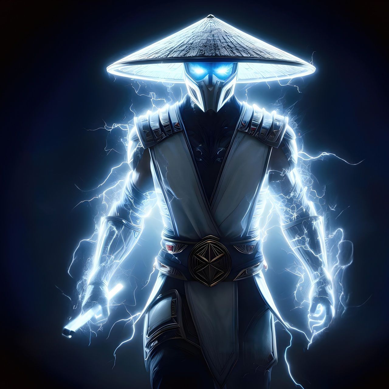 1280x1280 Raiden Mortal Kombat Game 4k 3840x2160